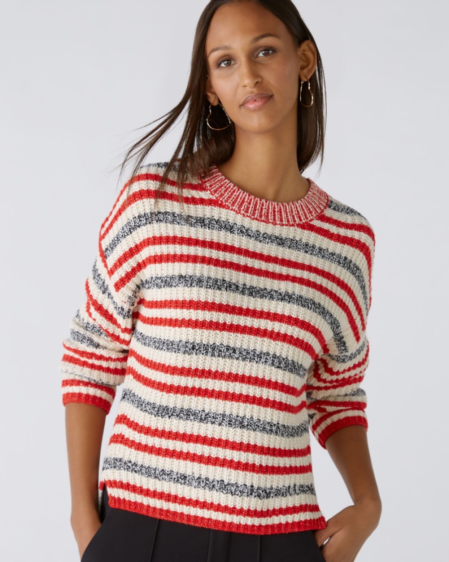 Oui Oui - Stripe Jumper | Tops