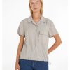 Ck Women Calvin Klein - Viscose Nylon Blend Shirt | Shirts & Blouses