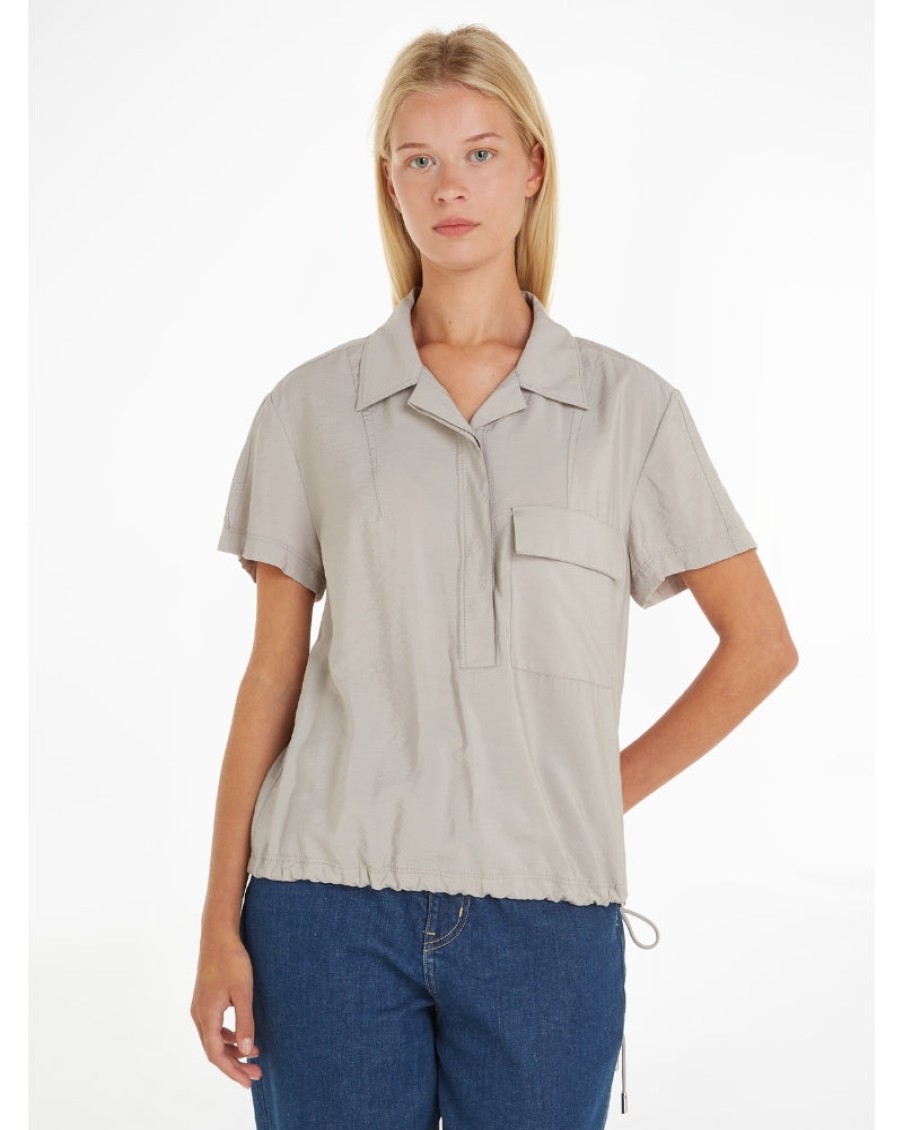 Ck Women Calvin Klein - Viscose Nylon Blend Shirt | Shirts & Blouses