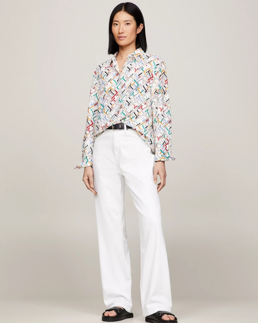 Tommy Women Tommy Hilfiger - Fluid Relaxed Shirt | Tops