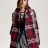 Tommy Women Tommy Hilfiger - Tartan Wool Blend Prep Peacoat | Coats & Jackets