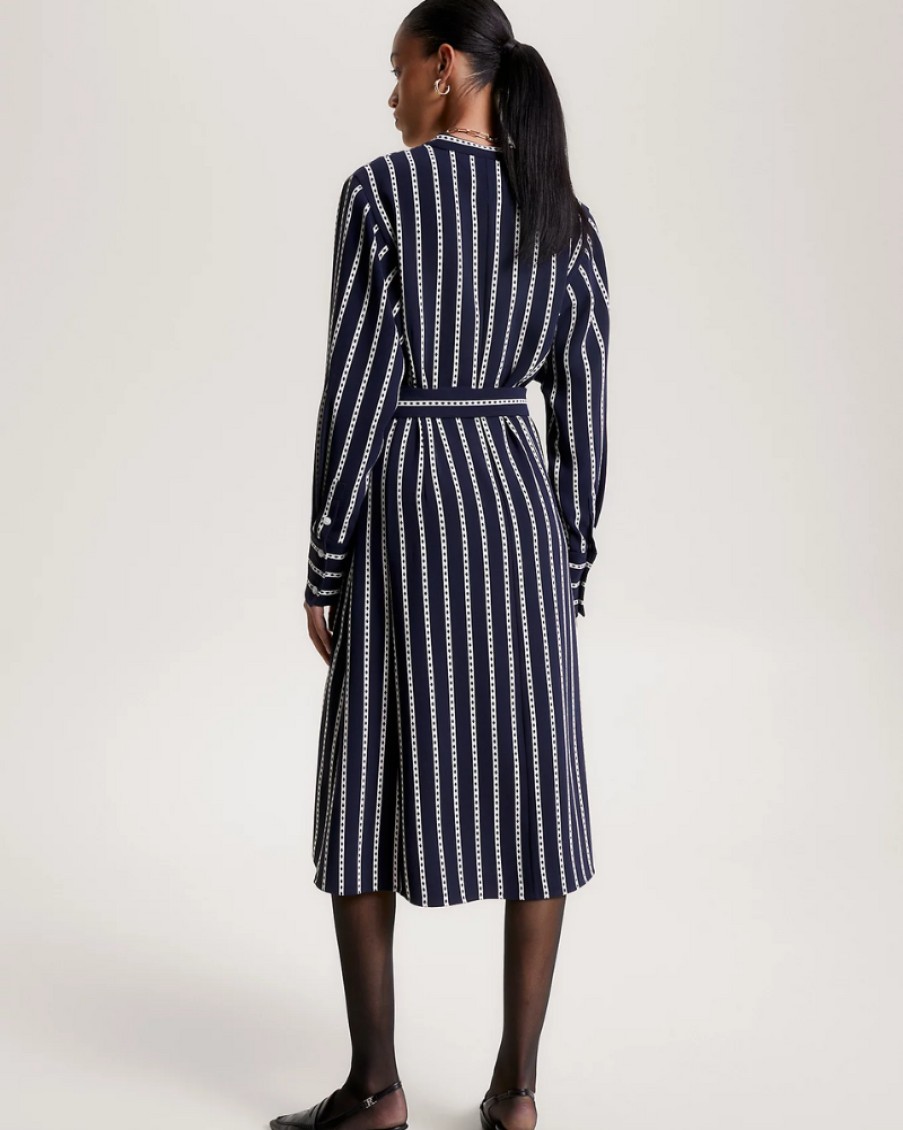 Tommy Women Tommy Hilfiger - Argyle Stripe Midi Shirt Dress | Dresses