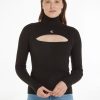 Ck Jeans Calvin Klein - Cut Out Tight Sweater | Knitwear