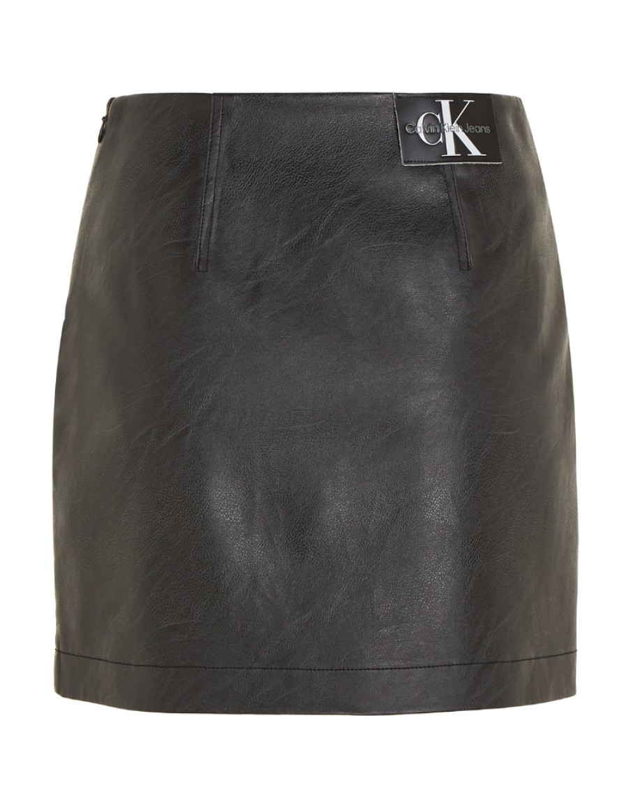 Ck Jeans Calvin Klein - Faux Leather Skirt | Skirts