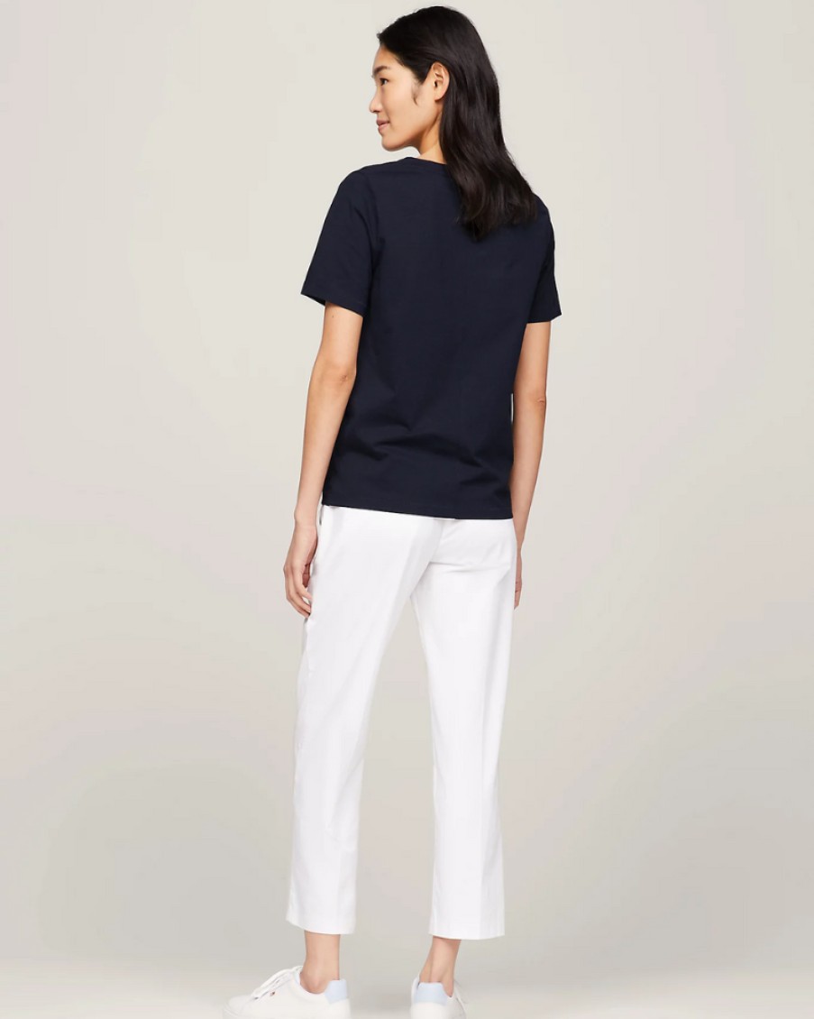 Tommy Women Tommy Hilfiger - Modern Regular V-Neck T-Shirt | T- Shirts