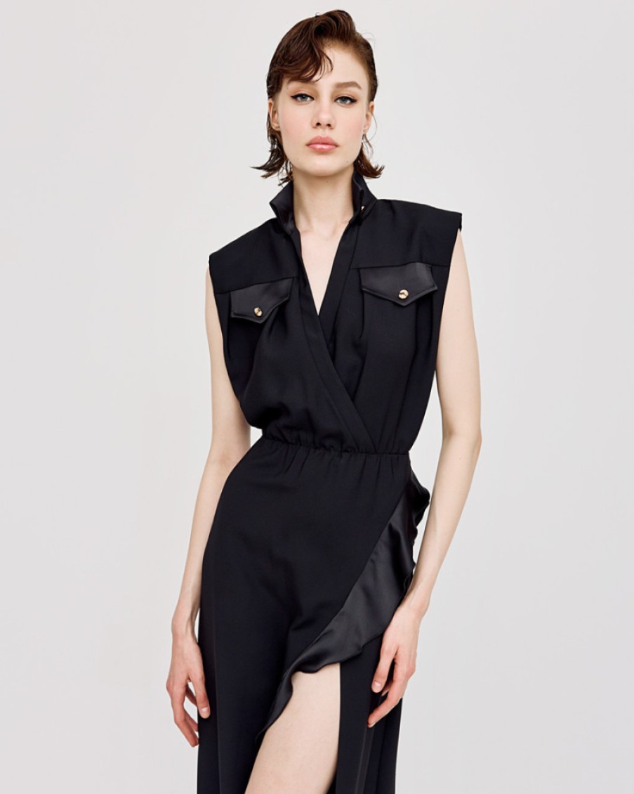 Access Access - Wrap Dress With Ruffles | Dresses