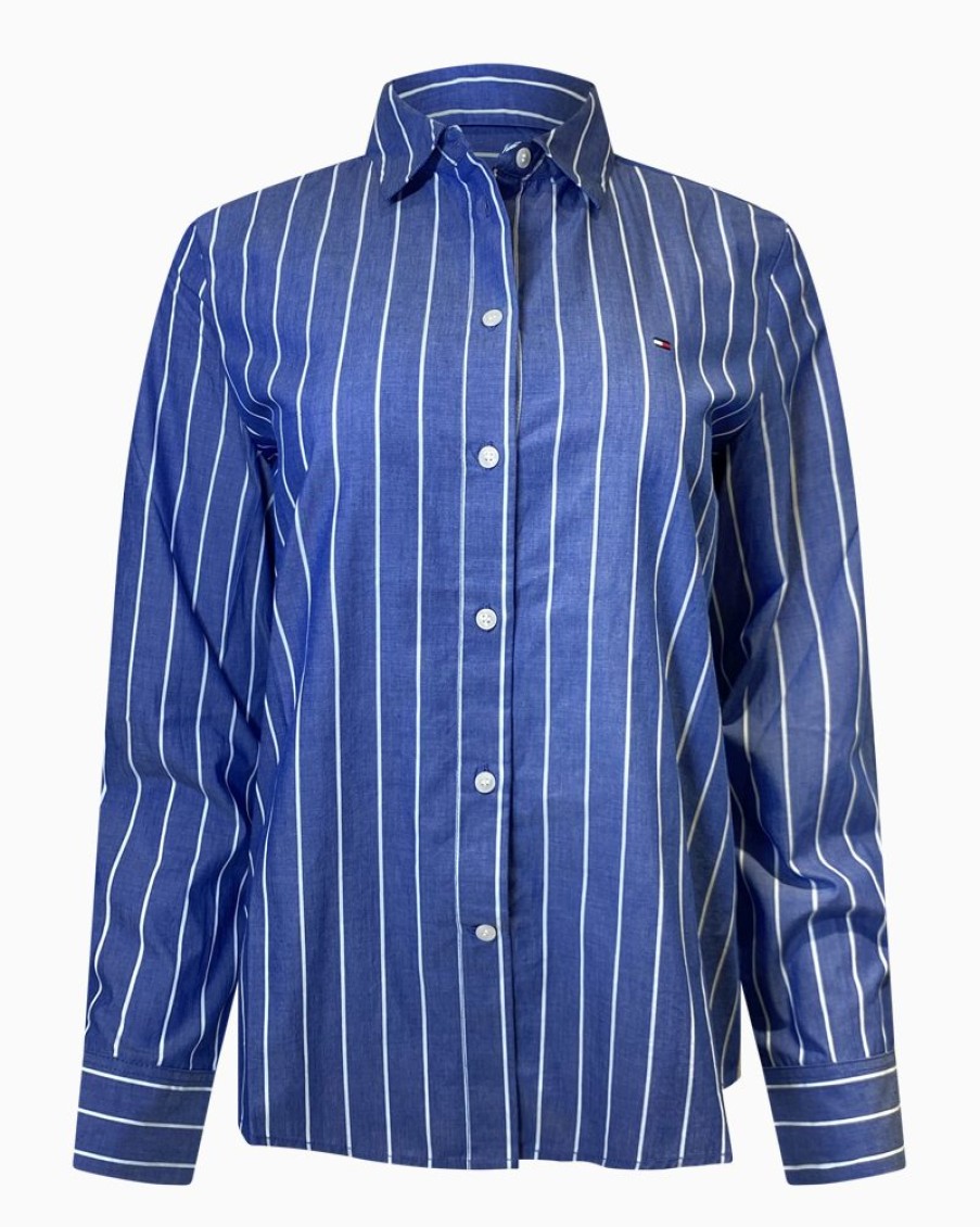 Tommy Women Tommy Hilfiger - Baseball Stripe Shirt | Shirts & Blouses