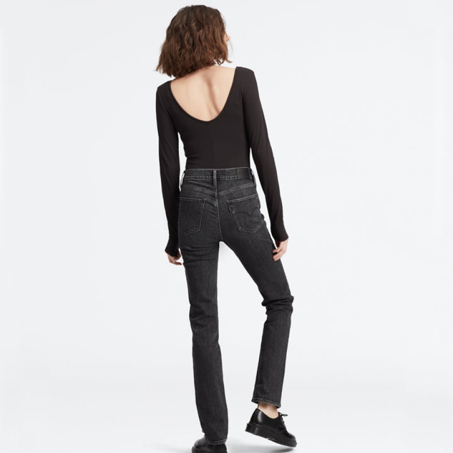 Levis Levis 724 High Rise Straight Black/32 | Jeans