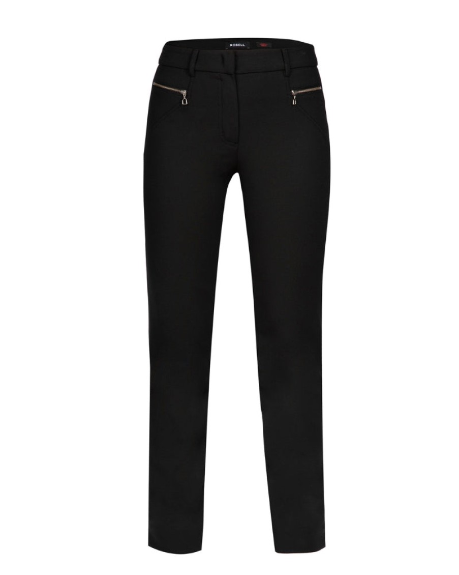 Robell Robell - Mimi Trousers Black | Trousers