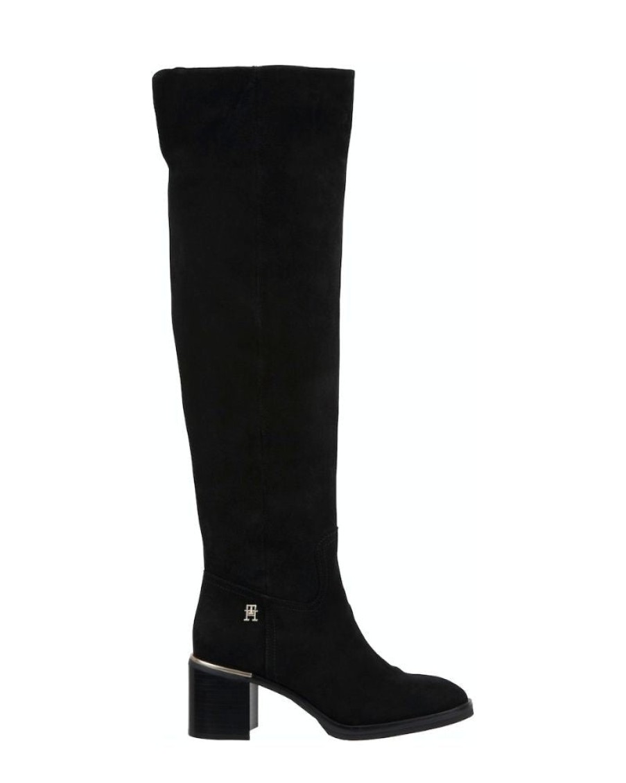 Tommy Foot Tommy Hilfiger - Feminine Suede Overknee Boot | Boots