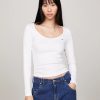 Tommy Jeans Tommy Hilfiger - Rib Long Sleeve T-Shirt | Tops