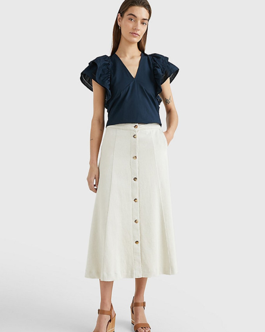 Tommy Women Tommy Hilfiger - High Rise Denim Skirt | Skirts