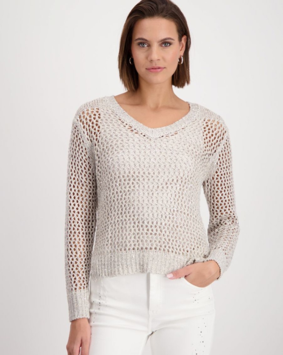 Monari Monari - V-Neck Jumper | Knitwear