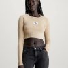 Ck Jeans Calvin Klein - Variegated Rib Easy Sweater | Tops