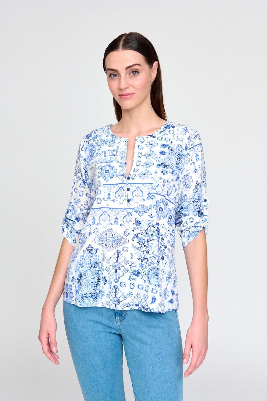 Bariloche Bariloche - Acra V-Neck Blouse | Tops