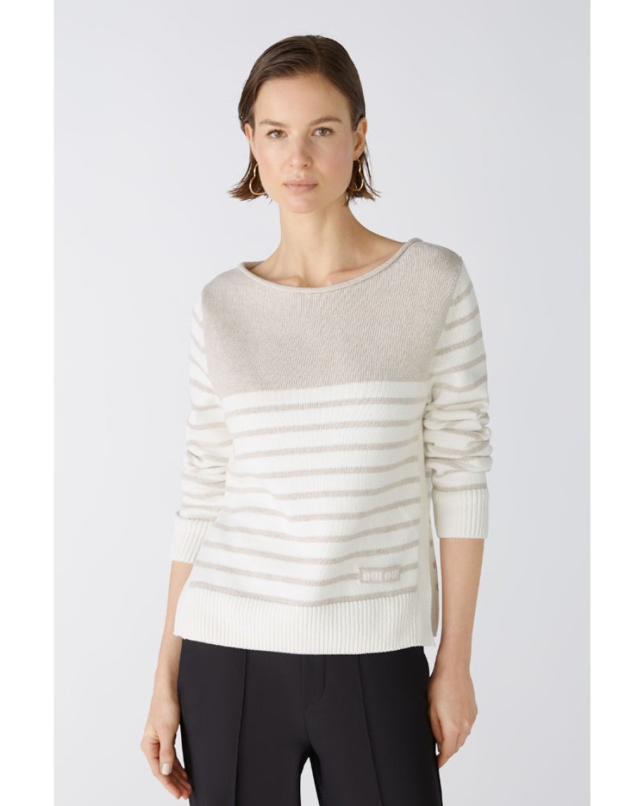 Oui Oui - Stripe Jumper | Tops