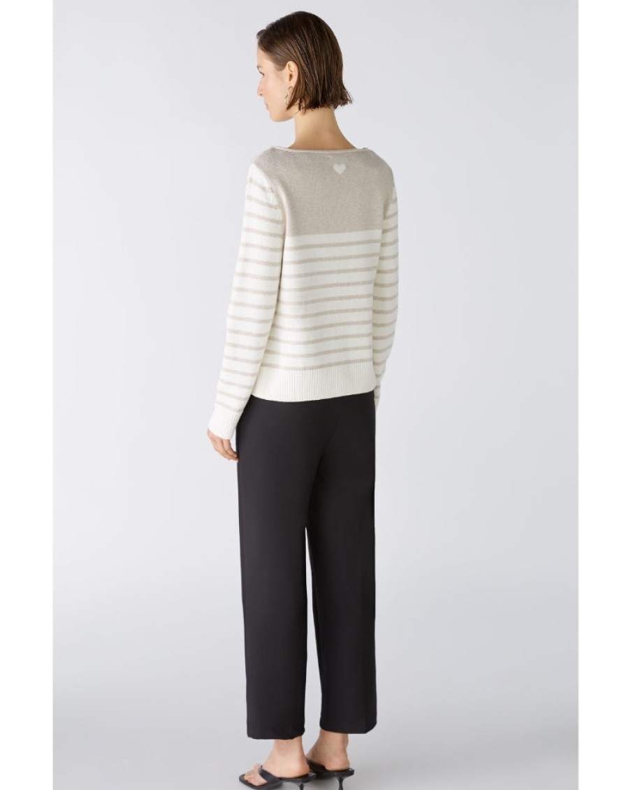 Oui Oui - Stripe Jumper | Tops