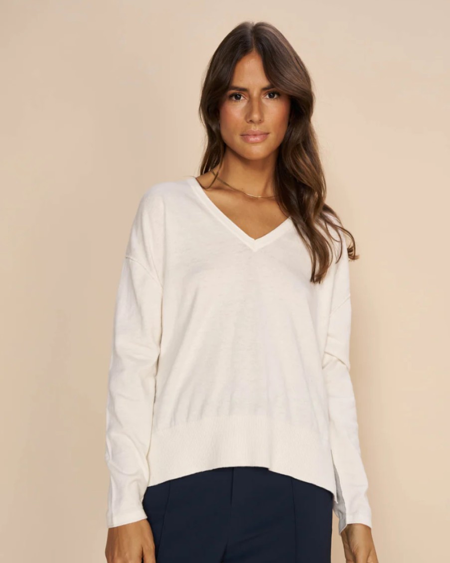 Mos Mosh Mos Mosh - Tani V-Neck Knit | Tops