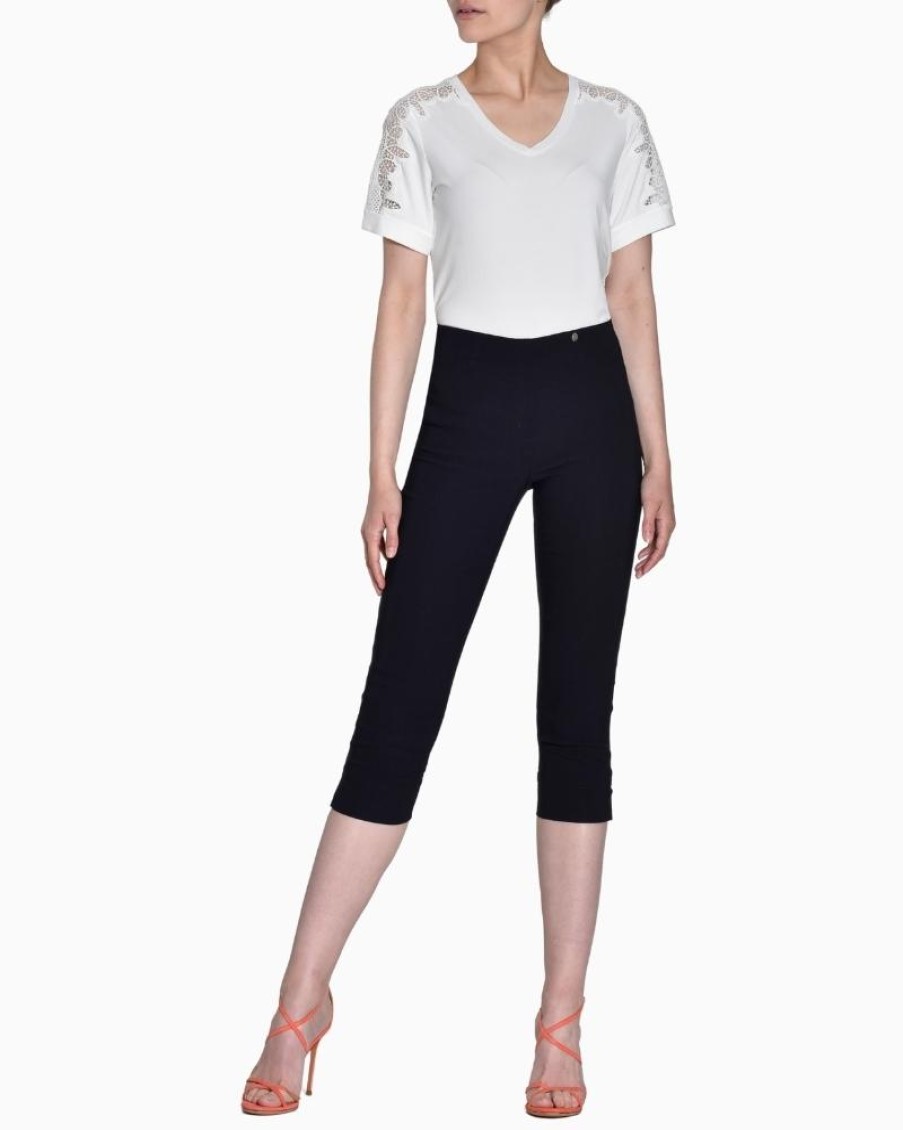 Robell Robell - Rose Trousers Navy | Trousers