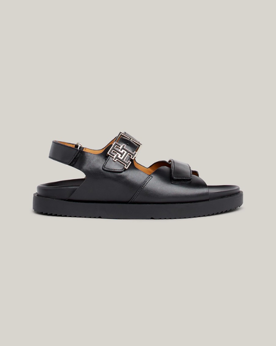 Tommy Foot Tommy Hilfiger - Hardware Leather Sporty Sandal | Sandals