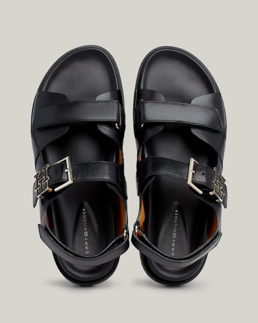 Tommy Foot Tommy Hilfiger - Hardware Leather Sporty Sandal | Sandals