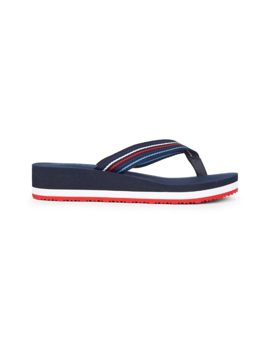 Tommy Foot Tommy Hilfiger - Wedge Stripe Beach Sandal | Sandals