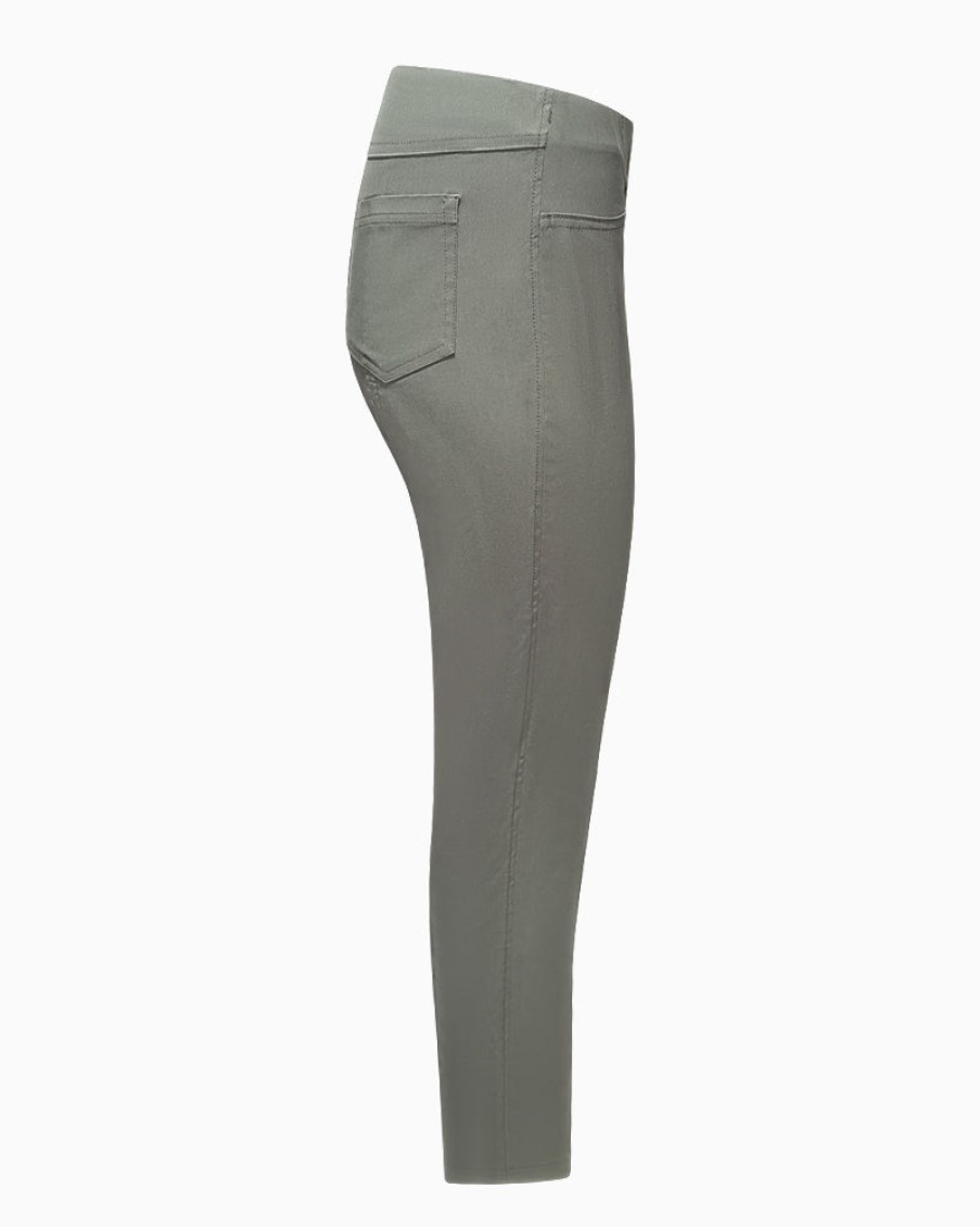 Robell Robell - Bella Full Length Trousers Khaki | Trousers