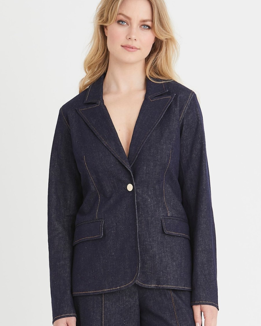 Rue De Femme Rue De Femme - Kasumi Denim Blazer | Blazers