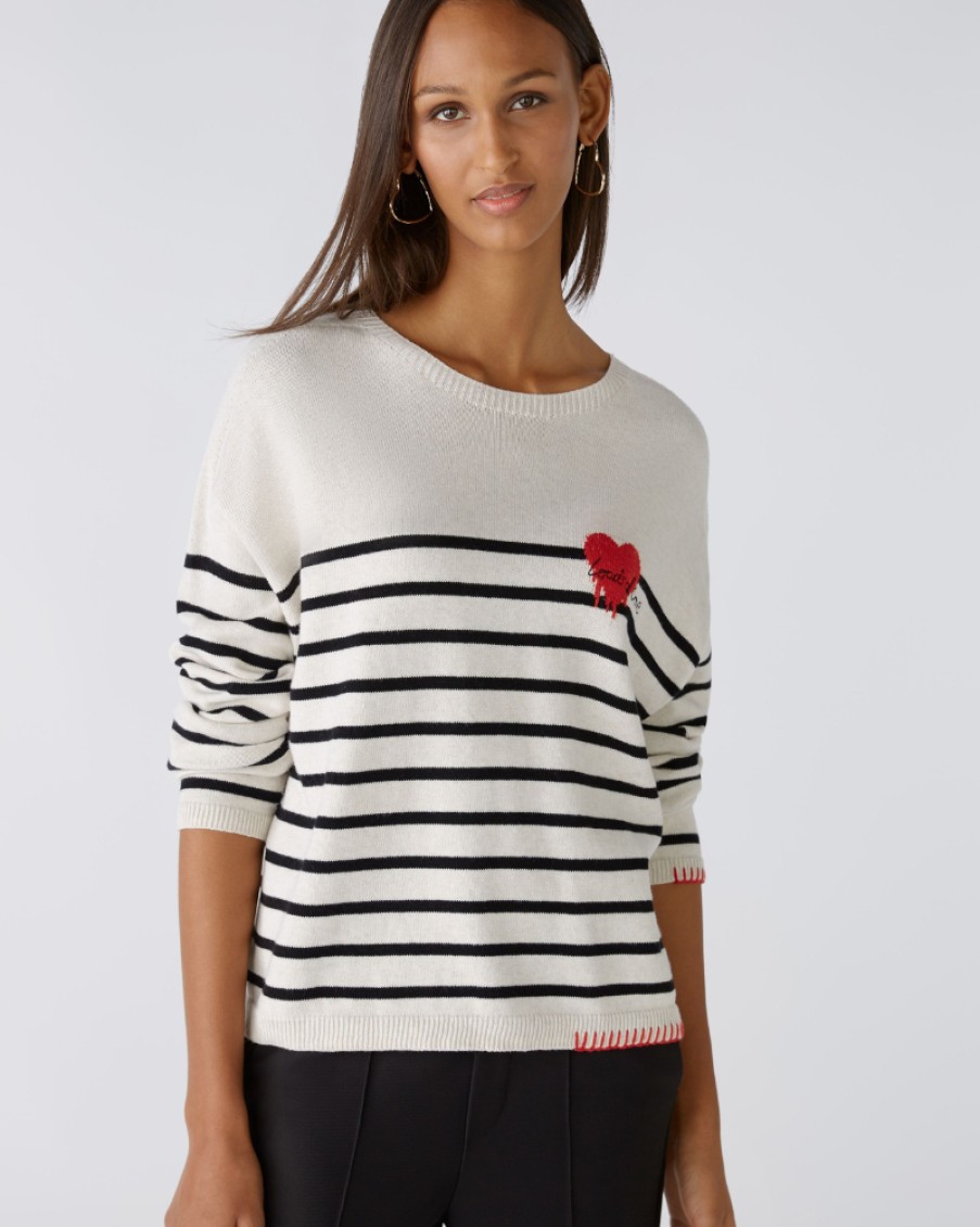 Oui Oui - Stripe Jumper | Knitwear