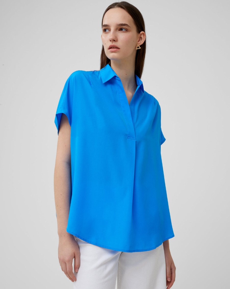 French Connection French Connection - Crepe Light Popover Shirt | Tops