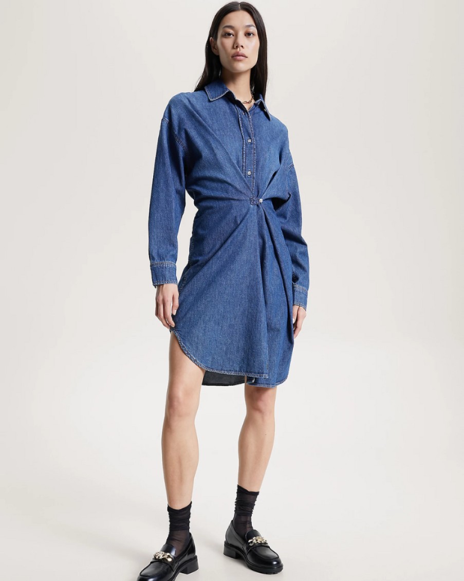 Tommy Women Tommy Hilfiger - Denim Long Shirt Dress | Dresses