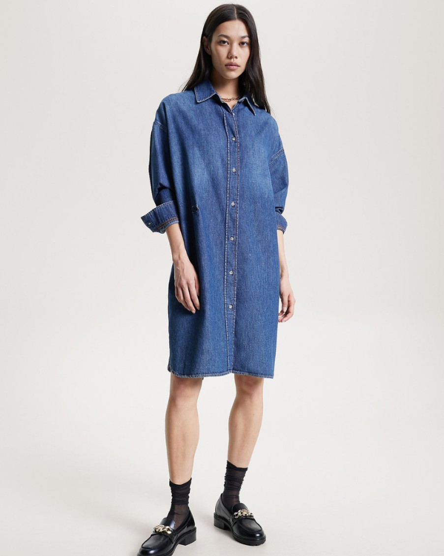 Tommy Women Tommy Hilfiger - Denim Long Shirt Dress | Dresses