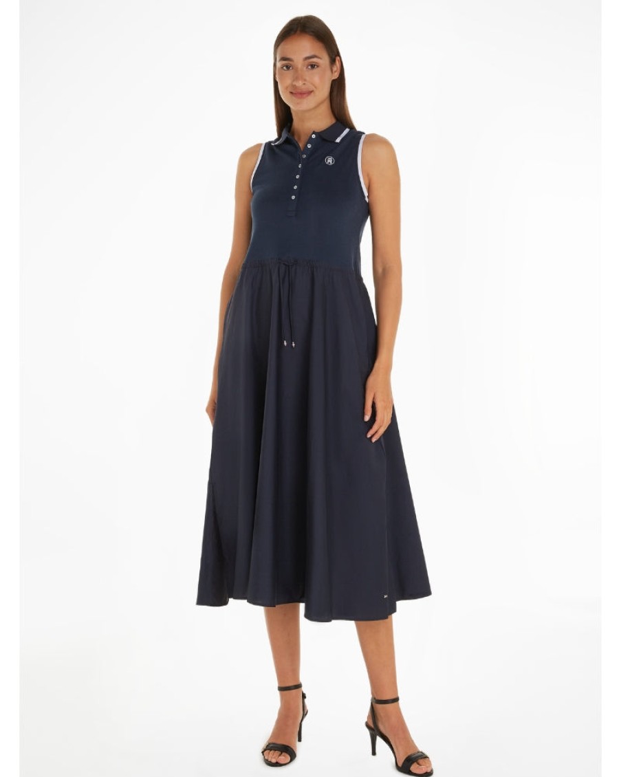 Tommy Women Tommy Hilfiger - Tip Lycll Midi Polo Dress | Dresses