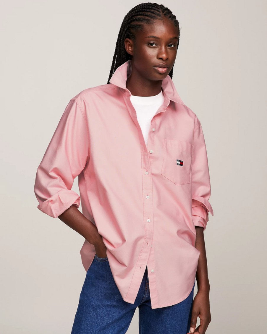 Tommy Jeans Tommy Hilfiger - Badge Boyfriend Shirt | Tops