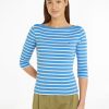 Tommy Women Tommy Hilfiger - New Slim Cody Boat Neck T-Shirt | T- Shirts