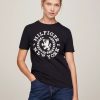 Tommy Women Tommy Hilfiger - Crew Neck Crest T-Shirt | T- Shirts