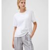 French Connection French Connection - Rallie Cotton Rouched T-Shirt | Tops