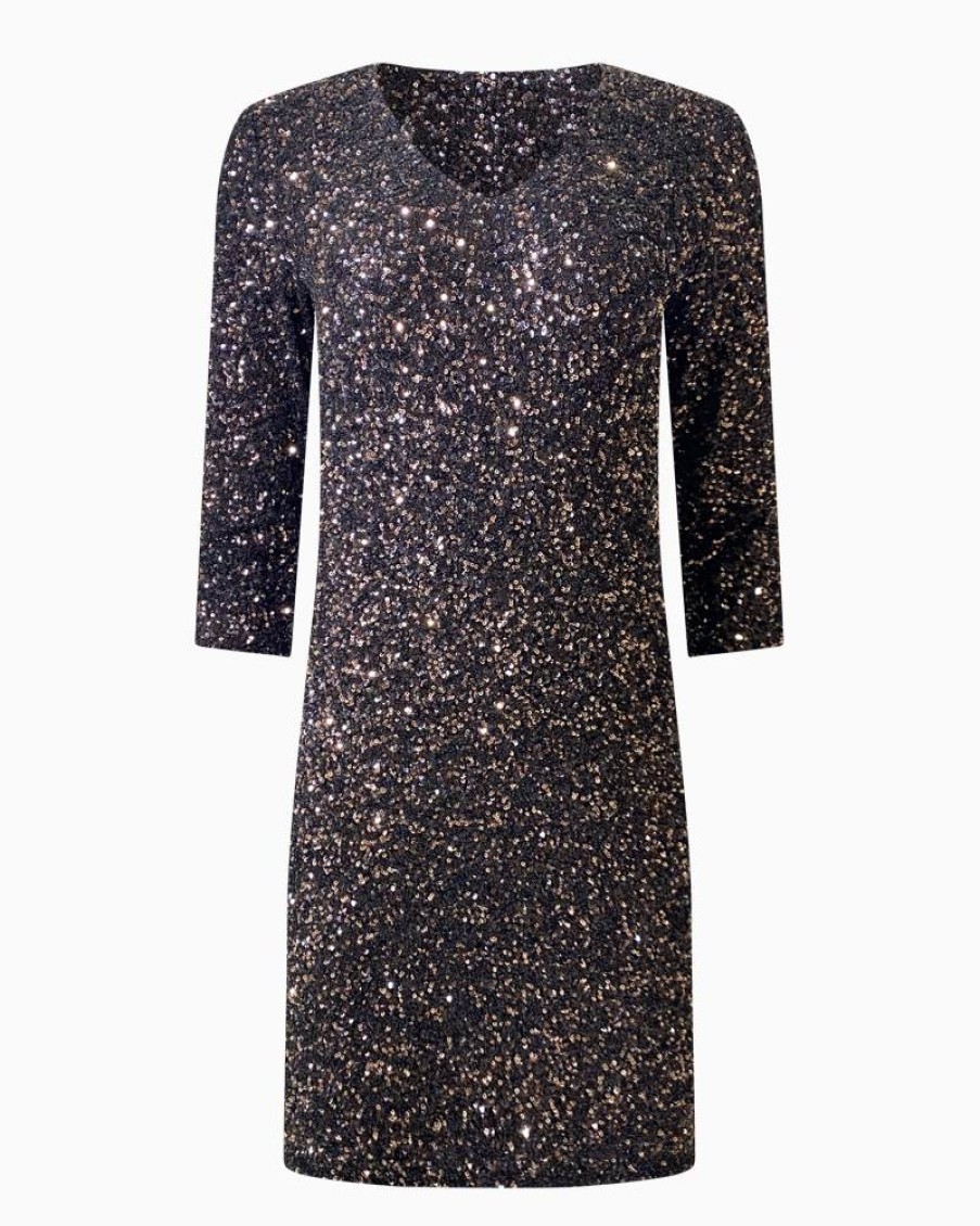 Sani Blu Sani Blu - V-Neck Sequin Dress | Dresses