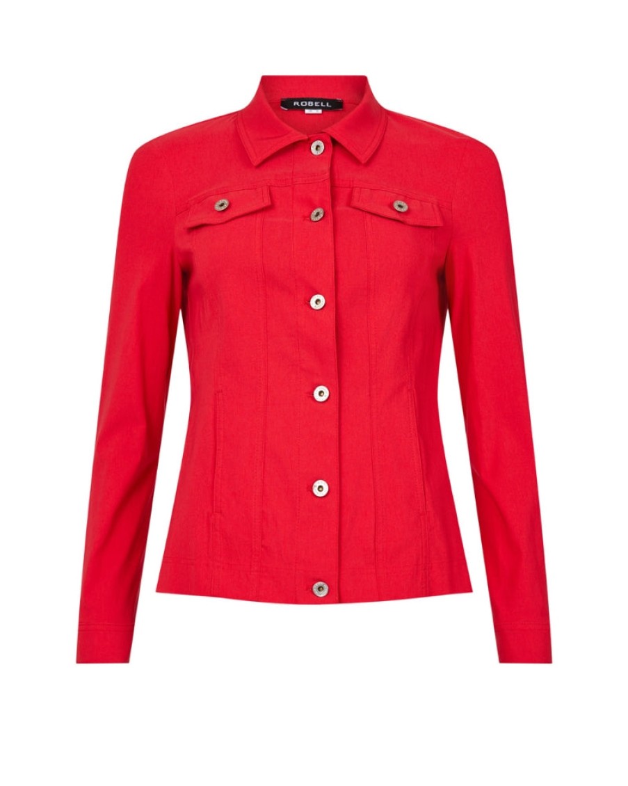 Robell Robell - Happy Jacket Red | Coats & Jackets