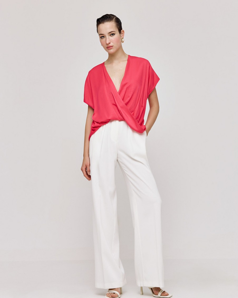 Access Access - Wrap Draped Blouse | Tops