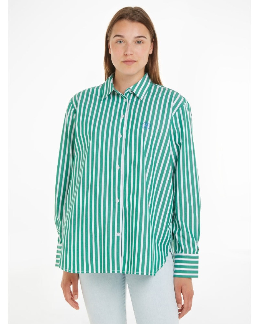 Tommy Women Tommy Hilfiger - Easy Fit Long Sleeve Shirt | Shirts & Blouses