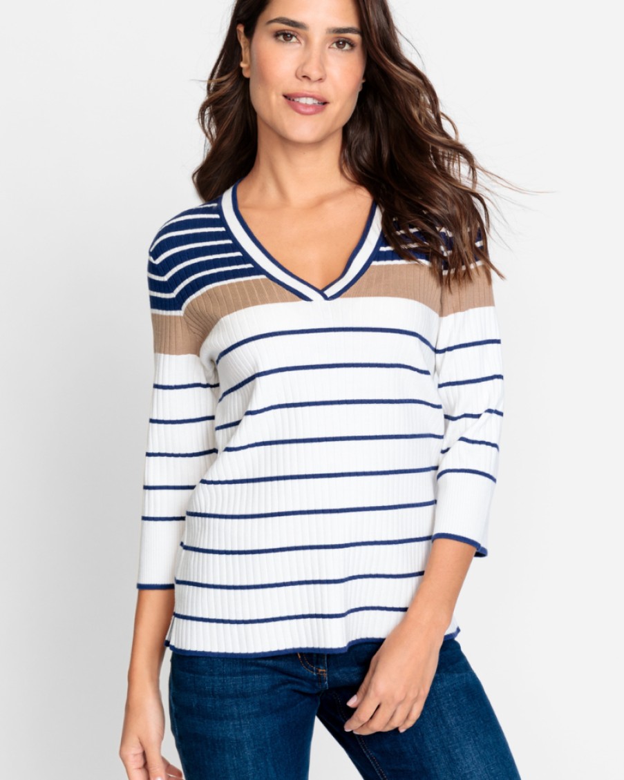 Olsen Olsen - V Neck Jumper | Tops