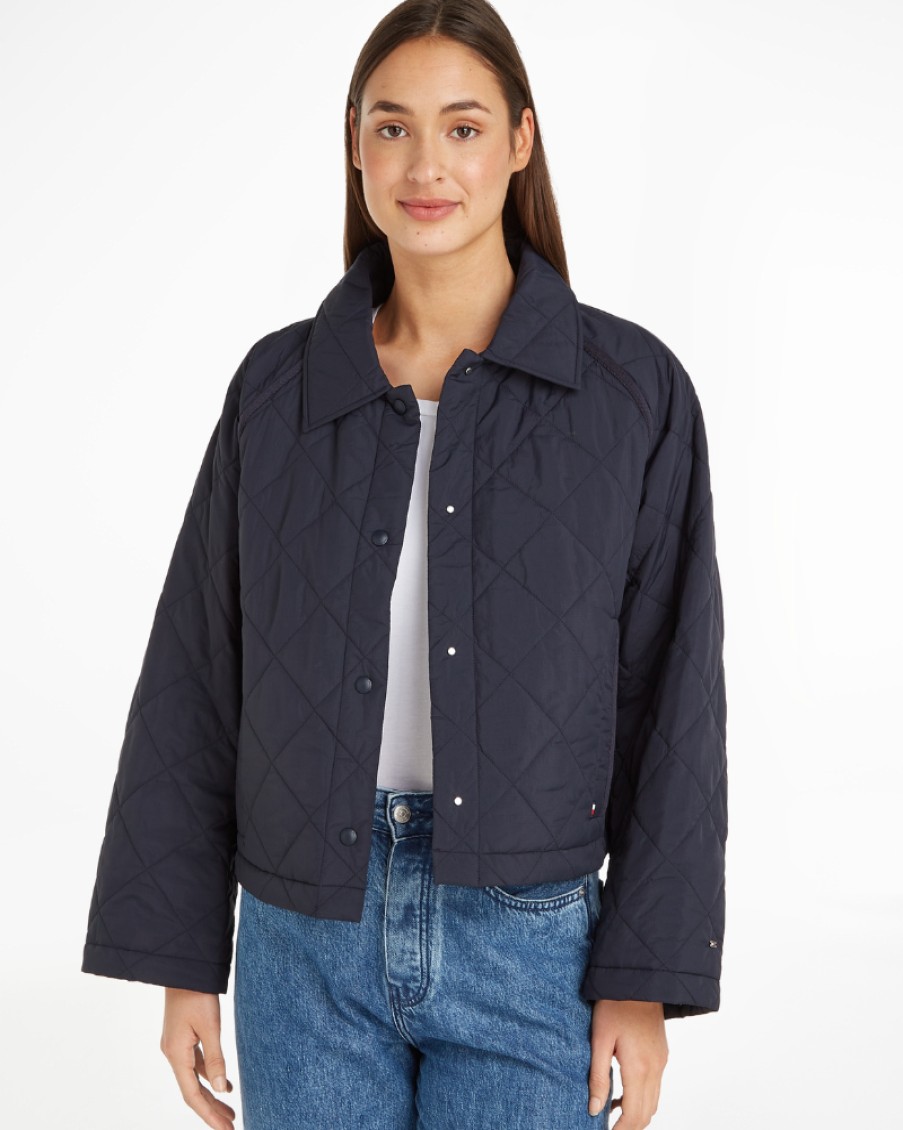 Tommy Women Tommy Hilfiger - Quilted Low Padded Short Jacket | Coats & Jackets