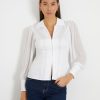 Guess Jeans Guess - Amara Pleated Sleeves Top | Shirts & Blouses