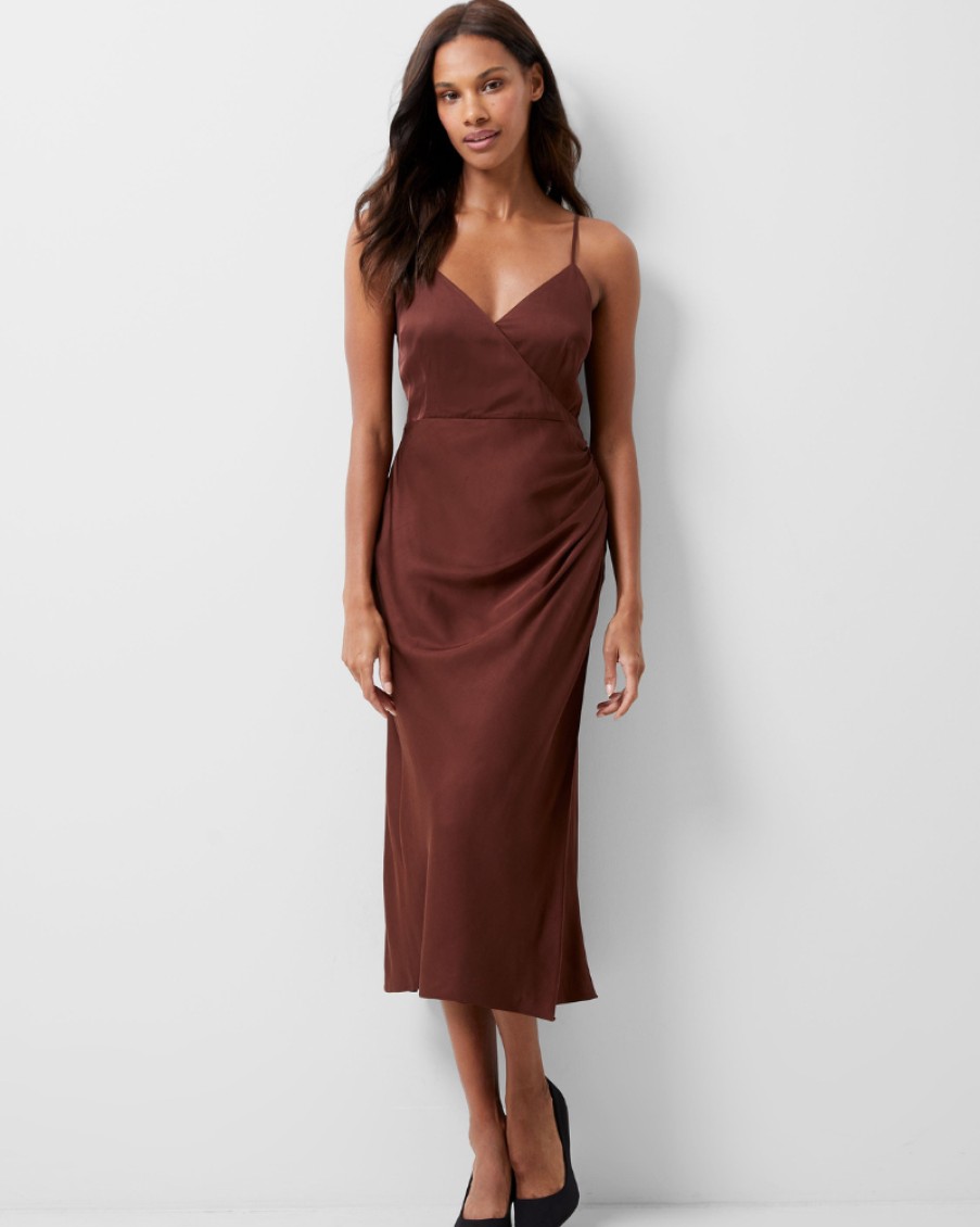 French Connection French Connection - Ennis Satin Slip Midi Dress | Dresses