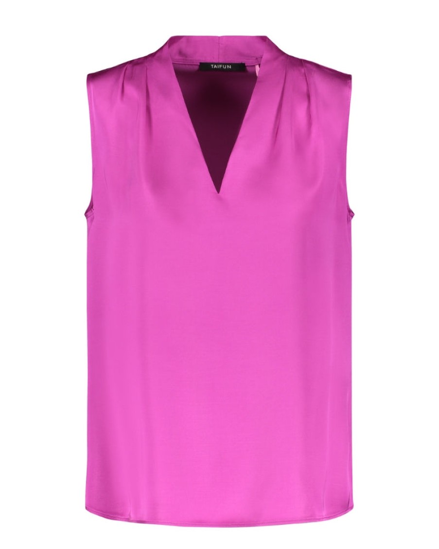 Taifun Taifun - Sleeveless Blouse | Tops