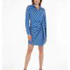 Tommy Women Tommy Hilfiger - Co Stripe Short Wrap Shift Dress | Dresses