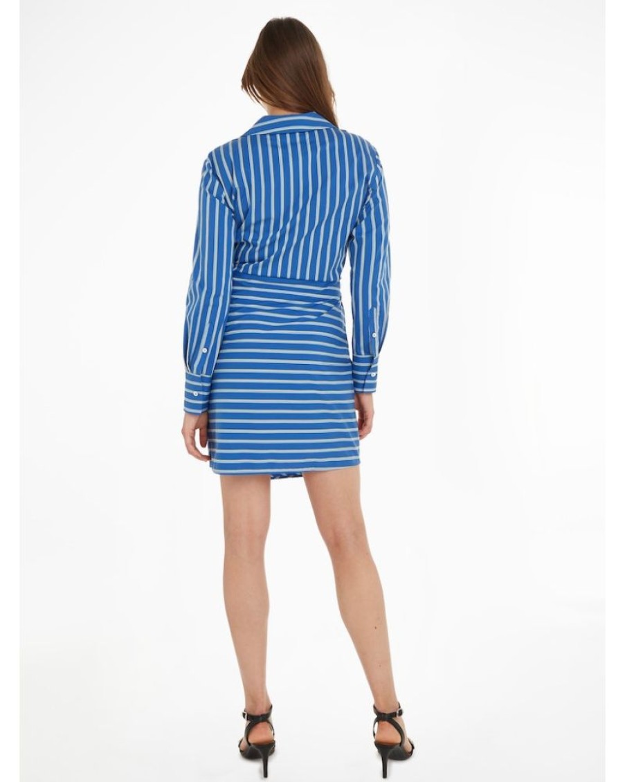 Tommy Women Tommy Hilfiger - Co Stripe Short Wrap Shift Dress | Dresses