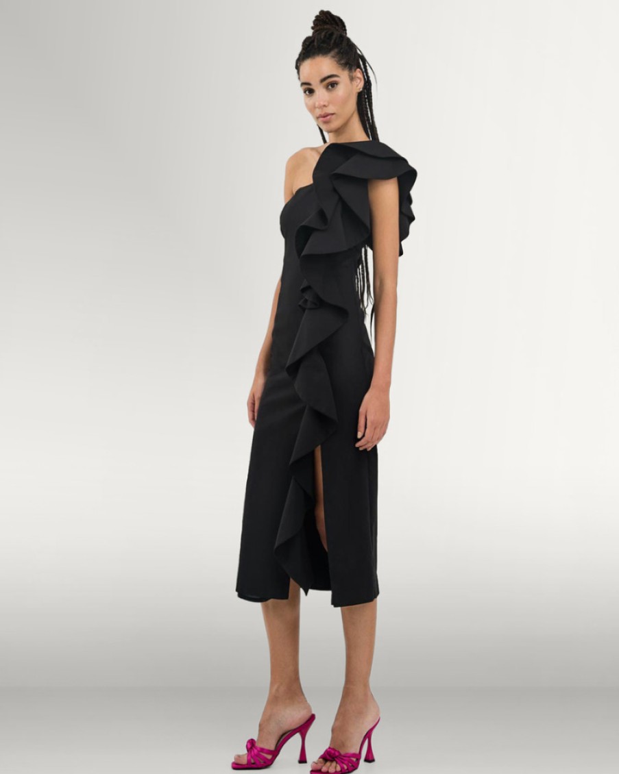 Access Access - One Shoulder Midi Dress | Dresses