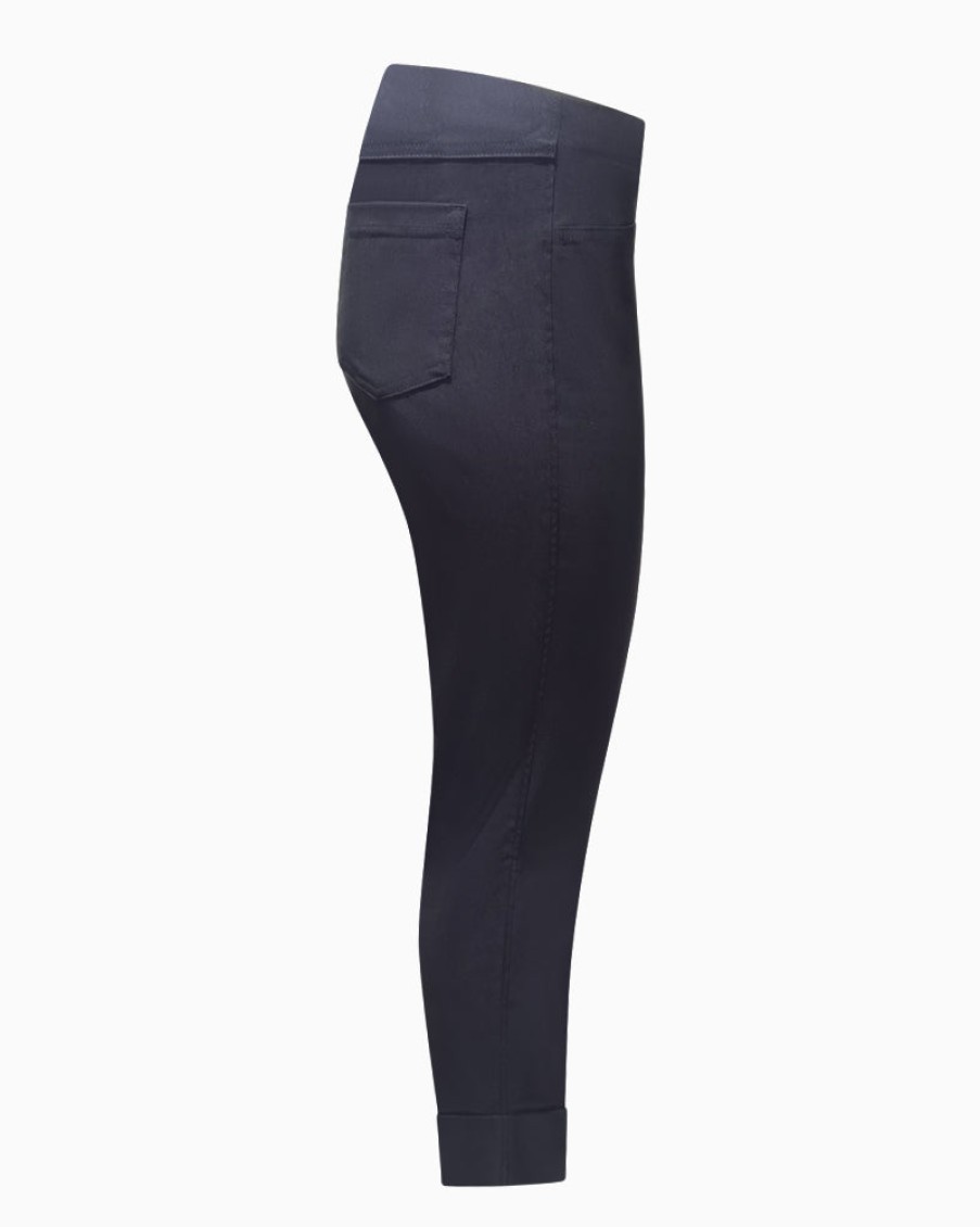 Robell Robell - Bella Slim Fit Trousers 7/8 Navy | Trousers